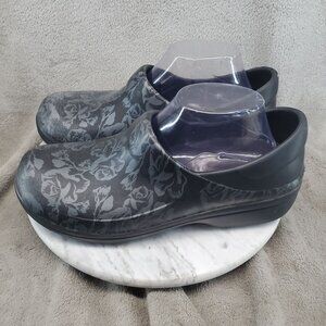 Crocs Shoes Womens Size 10 Black Synthetic Rose Neria Pro II Dual Comfort Clogs